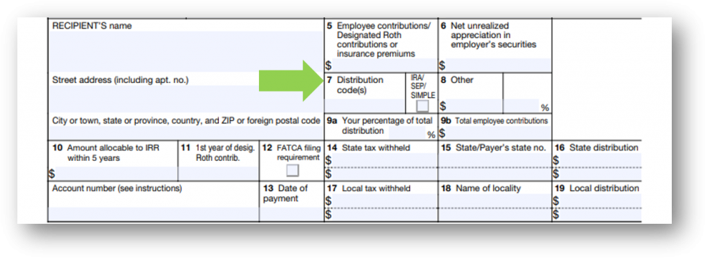 IRS Form 1099-R Box 7 Distribution Codes — Ascensus